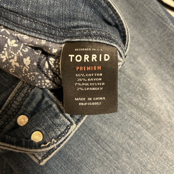 TORRID premium sz 18Tall stretch bootcut/flare jeans. - Picture 5 of 8